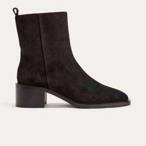 NWT Everlane Black Suede City Boot Size 10.5